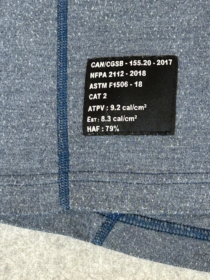 Camisa Helly Hansen Para Hombres 2XL FR Ropa de Trabajo Resistente al Fuego Manga Larga Capa Base Foto 3 de 4