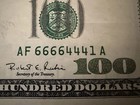 1996 Older USA $100 Bill Serial Number 66664441 Fancy Serial Number — photo 4