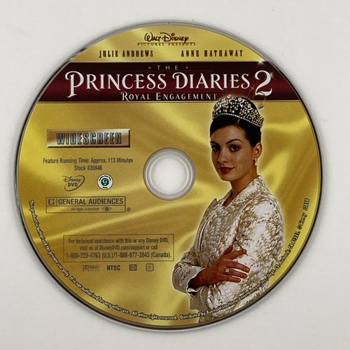 The Princess Diaries 2: Royal Engagement (2004) DVD Disc Only - No Case/Tracking