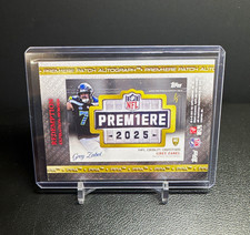 Marketplace image: 2025 Topps Chrome Football PREM1ERE Patch Auto Grey Zabel #1/1 RC redemption
