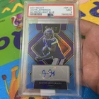 Justin Jefferson 2021 Blue Auto Panini Select Minnesota Vikings 49/49 PSA 9