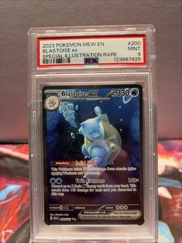 Pokemon 2023 Blastoise ex 200/165 SIR Scarlet & Violet 151 PSA 9