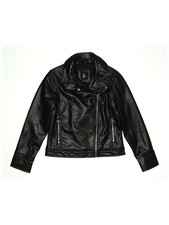Art Class Girls Black Faux Leather Jacket 8