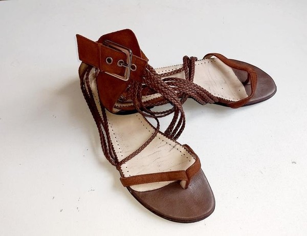 Women Patrizia Pepe Heels Brown Suede 39