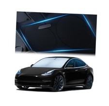 Tesla Windshield Sun Shade Model 3/Y , Reflective Polyester Blocks MODEL 3/Y