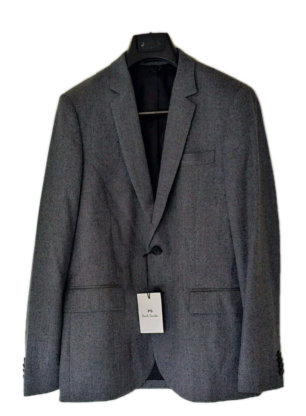 PAUL SMITH Jacket Unstructured Blazer Slate Grey Wool Men 38 Slim Fit £385