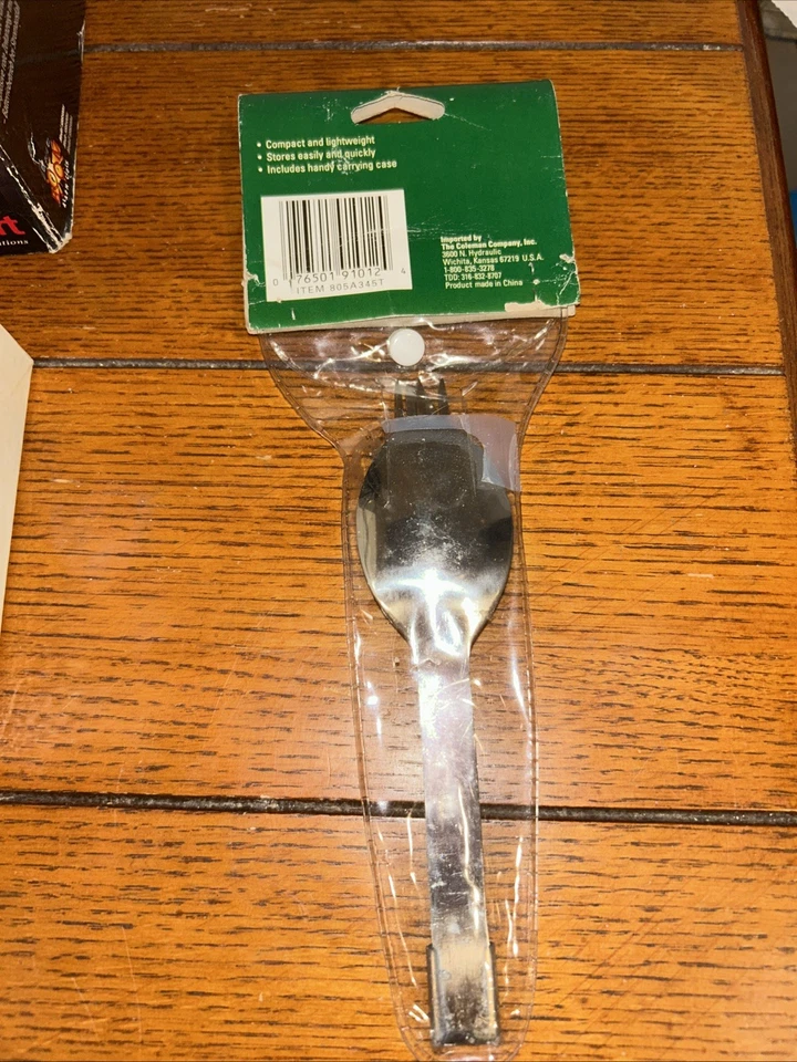 Coleman 3 Piece Fork Spoon Knife Camping Compact Nesting Utensil Set - - Image 3 of 4