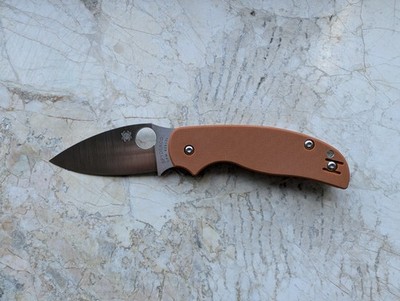 Spyderco Sage 5 CPM REX 121 C123GBORP Burnt Orange G10 Taschenmesser