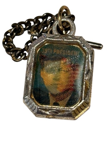 Vintage JFK John F. Kennedy 35th President Watch Fob Charm Political Memorabilia