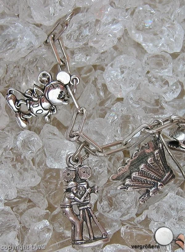 Silberarmbänder Bettelarmband Armband Anhänger Silberband fein! - Bild 4 von 4