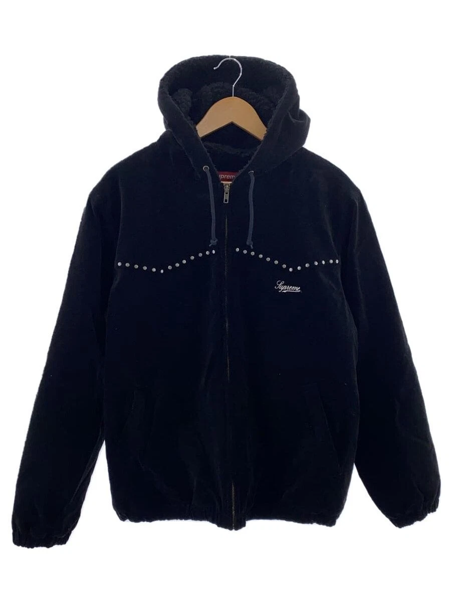 Veste de travail à capuche velours clouté Supreme noir M occasion