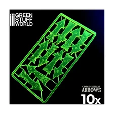 Green Stuff World Charge and Retreat Arrows - Yellow-Green New