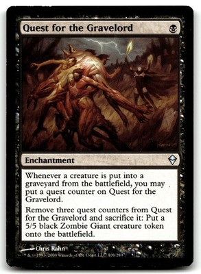 Quest for the Gravelord MTG ZEN 108 Black Chris Rahn