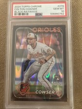 2024 Topps Chrome Colton Cowser #278 Black RayWave Refractor /10 (RC)