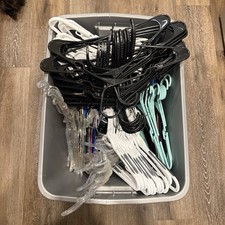 Lot 30 Clothes Hangers Dress Coat Blazer 17" Swivel Bundle Assortment USA