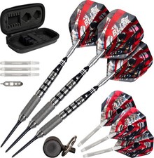 Viper Blitz 95 Tungsten Steel Tip Darts 24 Grams with Point Sharpener