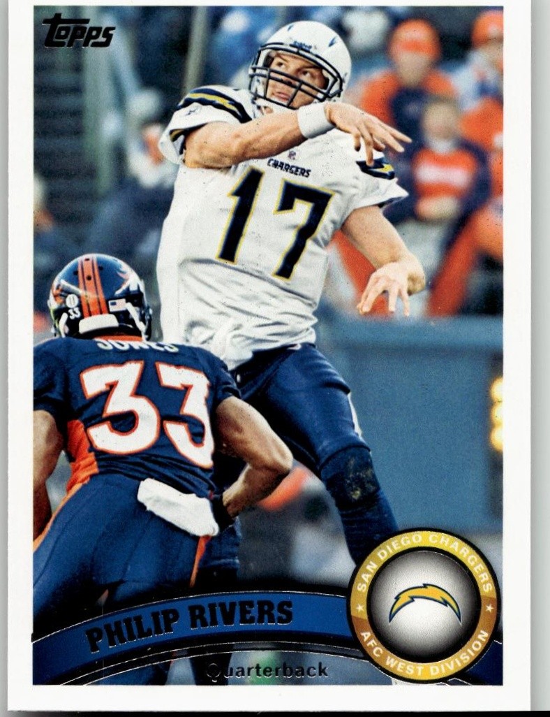 Philip Rivers 2011 Topps Football San Diego Chargers