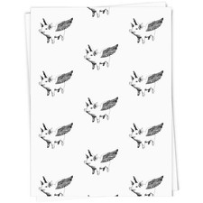 Geschenkpapier/Geschenkanhänger "Schwein mit Flügeln" (GI052574)