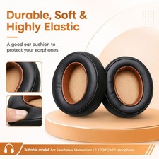 2 Soft Earpad Earmuffs For Sennheiser Momentum 1/2.0 HD1 Wireless Headphone h