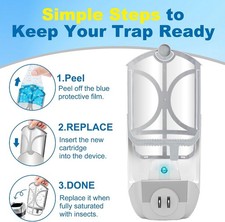 10 Pack Flying Trap REFILLS Compatible with Flying Insect Trap Refill