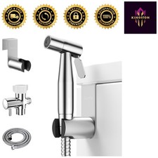 Brushed Nickel Handheld Bidet Sprayer with Adjustable Water Pressure Control