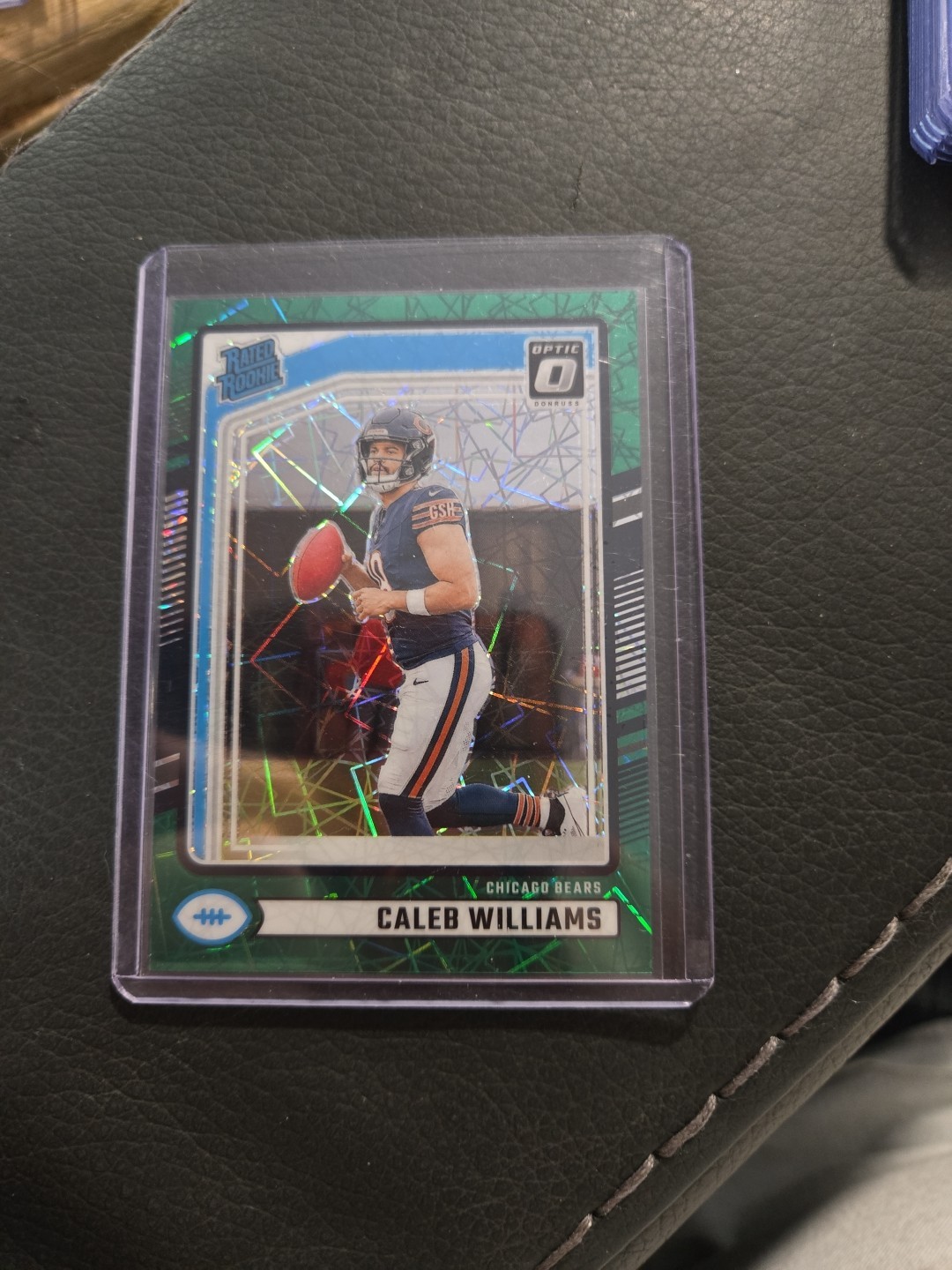 2024 Donruss Optic Preview - Caleb Williams #327 Green Velocity Prizm (RC) RARE