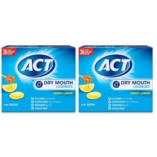 Dry Mouth Lozenges with Xylitol, Soothes, Moisturizes  Freshens, Honey-Lemon...