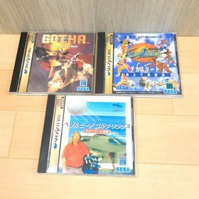 Japanese Sega Saturn White Console Bundle with 6 Games Memory & 1 Controller