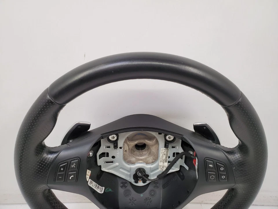 ✅07-13 Volante OEM BMW E90 E92 E93 M-SPORT Cuero Perforado con Palancas de Cambio* Foto 3 de 4