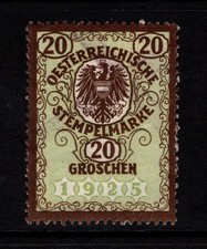 Austria 1925 20g Revenue Used / Perf 13 - S50270