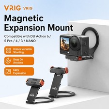 for DJI Action 6/ 5 Pro/4/3/NANO Magnetic Expansion Mount Tripod Head Rotation