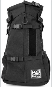 K9 Sport Sack Air 2 - Large, Jet Black - Ideal for Dogs with 20-22” Back Length