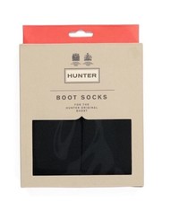 Hunter Women's Black Short Fleece Welly Boot Socks Sz M
