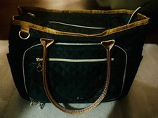 Black Diaper Purse With Pockets NEW