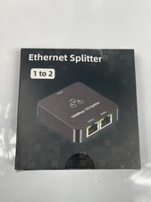 Ethernet Splitter 1 to 2 1000Mbps Gigabit Network Adapter Hub USB Powered   Open