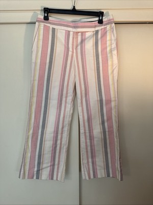 Express Editor Pants Stripe Spring Cropped 4