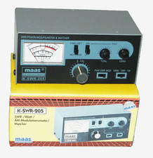 MAAS K-SWR-205 Funkmessplatz SWR 100 Watt Powermessgerät Matcher Modulationmeter