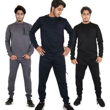 Mens Plain Tracksuit Sweatpants Casual Gents Gym Exercise Adults Fashion Outfit