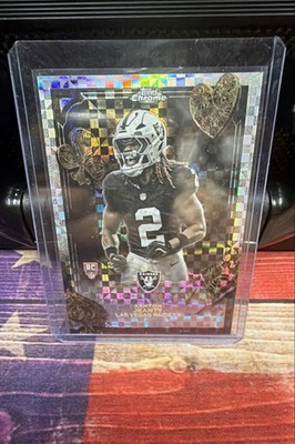 2025 Topps chrome NFL Ashton Jenty Check board Refractor Fortune 15 RC.