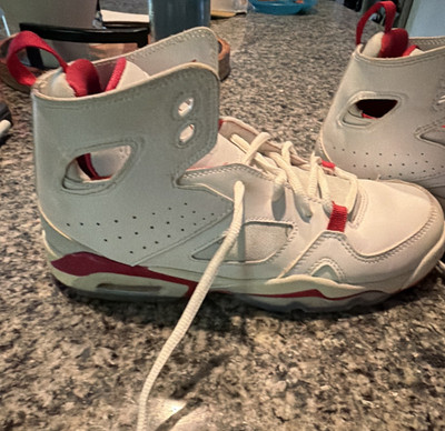 Jordan Air Jordan Flight 91 Retro High Top Sneakers White/Red Boys US 6Y 