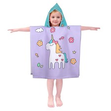 Hooded Kids Beach Towels - Toddler Bath Towel Girls Boys Swim Cover-ups for A...