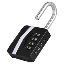 Heavy Duty Resettable Padlock with 4 Digit Combination Lock for School Gym Fence