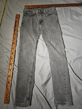 Levis 510 Jeans Mens 31x32 Gray Denim Western Slim Fit Stretch Casual Pants