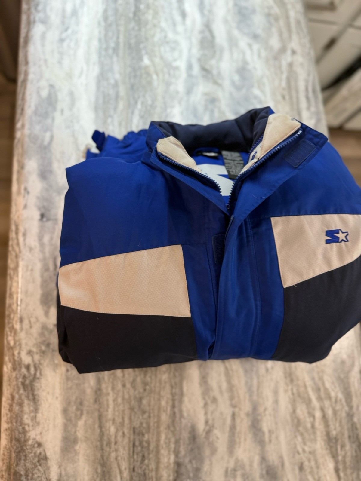 Vintage Starter jacket Down Filled Winter  Mens S… - image 13