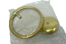 Vintage Brass Metal Round Towel Rack Ring Bathroom Mount Hardware