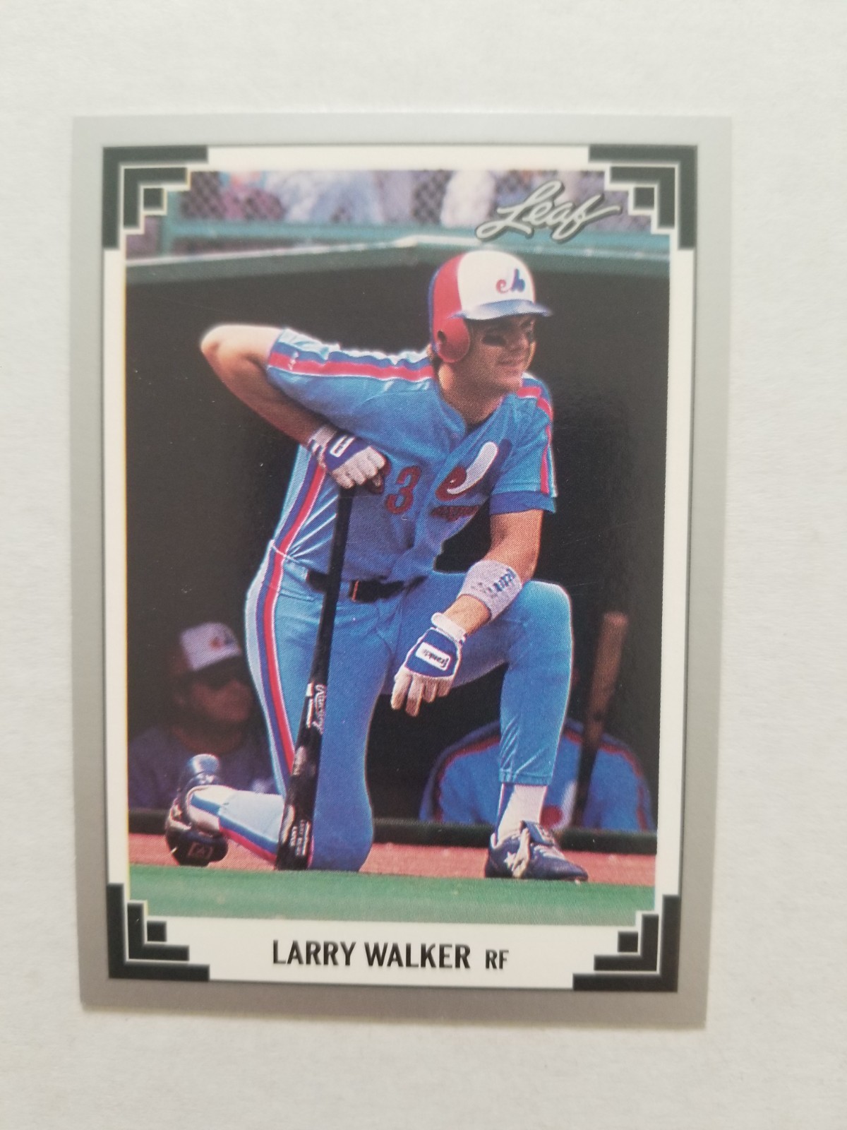 1991 Leaf Larry Walker #241 Montreal Expos