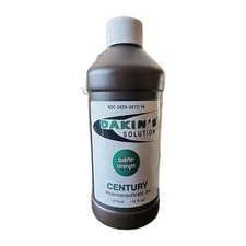 Century Dakin's Solution First Aid Antiseptic Cleanser Quarter Strength 16 oz