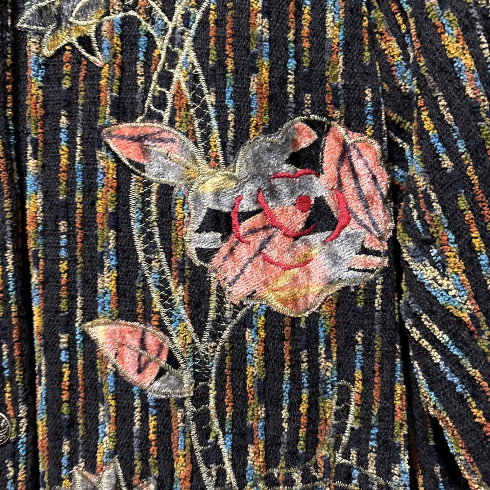 Coldwater Creek Jacket Multicolor Embroidered Boh… - image 15