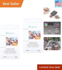 3x4 Zink Instant Print Photo Paper 80 Pack Compatible with 3x4 Printers