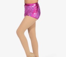 Discount Dance Girls magenta Sequin shorts Shorts, Size S